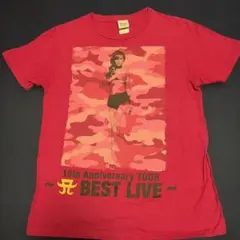 浜崎あゆみ 15th Anniversary Tシャツ ピンク Sサイズ