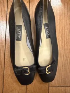 BALLY 黒 バレエフラットシューズ 低ヒール