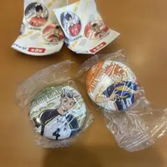 ハイキュー！！　くら寿司　缶バッジ　日向翔陽　木兎光太郎　2点セット