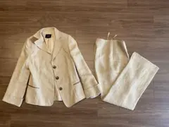 A-K-R-I-S ベージュ リネン セットアップ