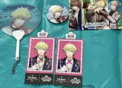 うたプリ　ワンダーランド　大和　缶バッジ　うちわ　レア箔押し特典　他セット