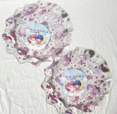希少レアレトロ！！キキララガラストレイ サンリオ - キキララ リトルツインスターズ アクセサリートレイ