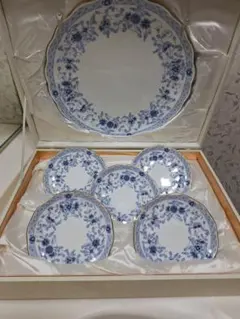 新品　未使用　ナルミ　ミラノ　プレート　大皿　小皿　NARUMI 皿 金彩