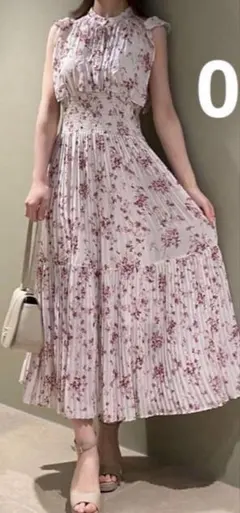 SNIDEL Sustainableフリルプリントワンピース