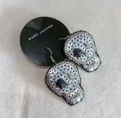 未使用☆ マークジェイコブス ピアス スカル ドクロ スパンコール ゆらゆら