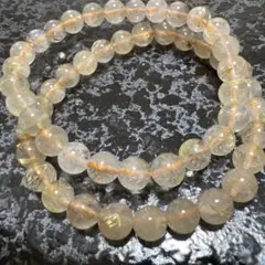 「C5466」ゴールデンルチルクォーツ 7mm 1連