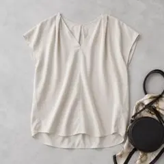IENA イエナ とろみ Vネック タックギャザーブラウス ゆったり美品のサムネイル