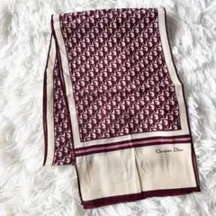 美品✴︎クリスチャンディオール/大判総柄シルクスカーフ/トロッター