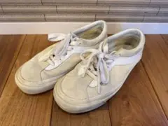 VANS バンズ オールドスクール スニーカー レディース スエード 白 24