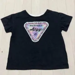 ALGY　Tシャツ　150cm　ブラック　ホログラムロゴ　ガールズ