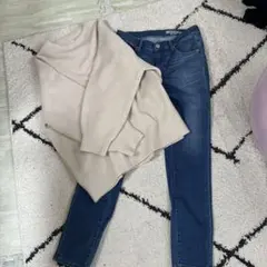 GU XL セーター & AMERICAN HOLIC デニムセット