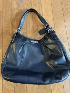 COACH コーチ ブラックレザーバッグ ショルダー