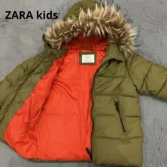 ZARA KIDS 中綿 ダウンジャケット コート 防寒 フード 110 120