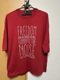 値下不可　GU UNDERCOVER 赤 Tシャツ 半袖 オーバーサイズM
