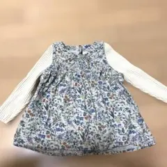 SHIPS 花柄チュニック ニット　90cm