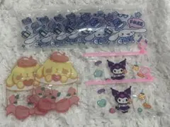 ジップ　袋　ジッパーバッグ　サンリオ　クロミ　シナモン　ポムポムプリン　10枚入