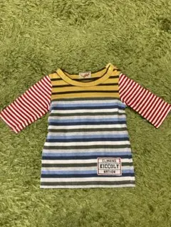 KICCOLY ストライプ柄 5分袖Tシャツ 80のサムネイル