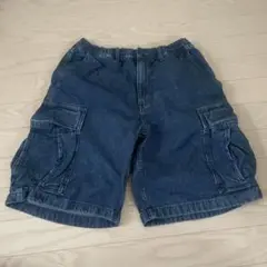 ダークブルー カーゴショートパンツ