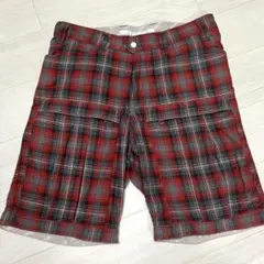 【美品】ホワイトマウンテニアリング チェックハーフパンツ ショーツのサムネイル