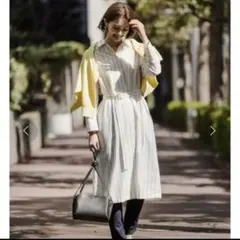 LEPSIM ベルト付シャツワンピース