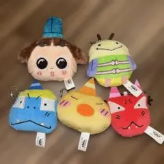 おじゃる丸 ボールチェーン付き　ぬいぐるみ　キーホルダー　コンプセット