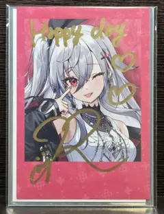 響咲リオナ 直筆サイン入り チェキ風カード 2025年誕生日 記念
