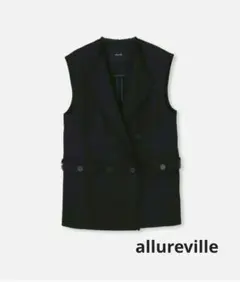allureville アルアバイル フリンジジレ　ブラックのサムネイル