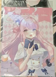 聖園ミカ　ブルーアーカイブ　色紙 ブルーアーカイブ ブルアカ 聖園ミカ 手描きイラスト 色紙 - メルカリ