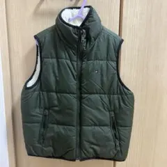 トミーヒルフィガー ダウンベスト オリーブグリーン