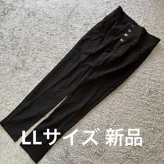 大きいサイズ ハイウエストストレッチスキニーパンツ黒LL新品
