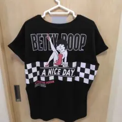 BETTY BOOP ベティちゃん バックプリント Tシャツ ブラック