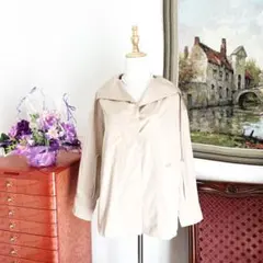 ❤未使用品❤セリエボタンつきニット帽 ベージュｘSV金具 エルメス Ｓサイズ HERMES エルメス ニット帽 キャップ 帽子 ”クリック・セ・ヌエ” ＃M