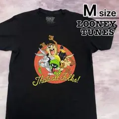 LOONEY TUNES　Tシャツ　M　ブラック　黒　キャラクター　USA古着のサムネイル