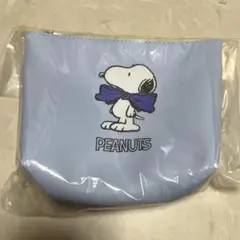 DHCスヌーピーポーチ＆ミラーセット ブルー