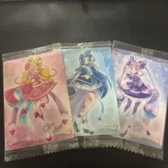 アイドルプリキュア　ウエハースカード3枚