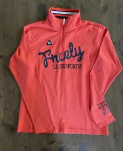 美品　ルコックゴルフ レディース 長袖ポロシャツ ハーフジップシャツ L