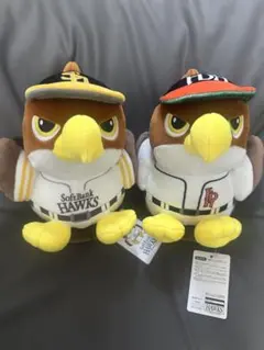 福岡ソフトバンクホークス ぬいぐるみ 2体セット FDH、ファイト九州