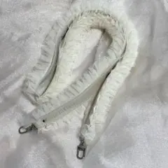 LOWRYSFARM ベージュ チュール フリルショルダーストラップ