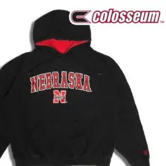 00s Colosseum カレッジロゴ プルオーバーパーカー 2XL ブラック