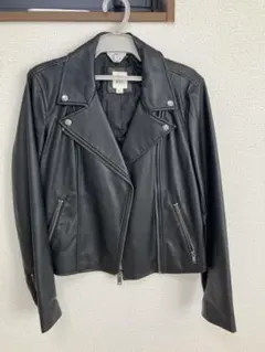 GAP レディースライダースジャケット　黒　S