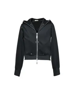 トップス Jent Louis Double Zip Hoodie Black L Jent Louis 24AW 1st Delivery “Double Zip Hoodie.” Color:Black/Glay