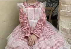 星名桜子 しまむら コラボ チュールエプロン ホワイト　白　Lのサムネイル