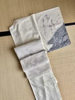 夏着物 夏 絽 付下げ 付け下げ くすみ水色 身丈160cm 裄丈62.5cm