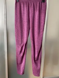 紫色 ストライプ レギンス Lサイズ 防風 透湿