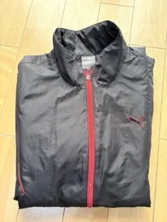 PUMA ナイロンジャケット L ブラック・レッド