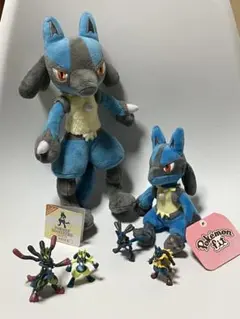 ルカリオグッズセット　ぬいぐるみ フィギュア モンコレ ポケモンfit