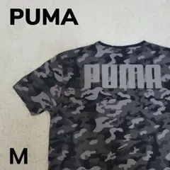 「PUMA」プーマグレーロゴプリント半袖Tシャツ KEEP YOU DRY