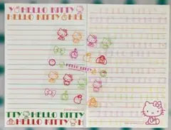 ハローキティ　HELLO KITTY レア　レトロ　レター　シール　セット