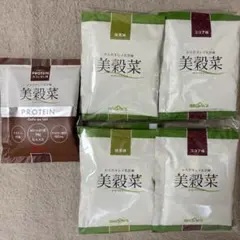 【新品未開封美穀菜】13袋セット　カフェオレ味のプロテインおまけ付きのサムネイル