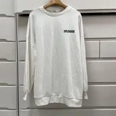 大きいサイズ　トレーナー　レディース　白